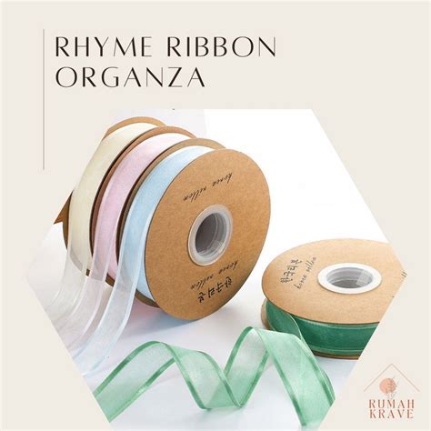 Jual Rumah Krave Rhyme Ribbon Pita Organza List Warna Shopee Indonesia