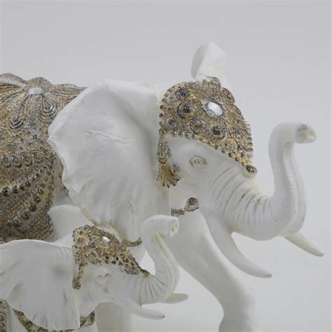 Buy Corsica Polyresin Elephant And Calf Figurine From Corsica By Home