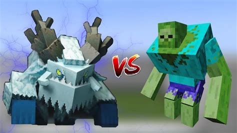 Minecraft Frostmaw Vs Mutants Zombie Fight All Mobes Fight