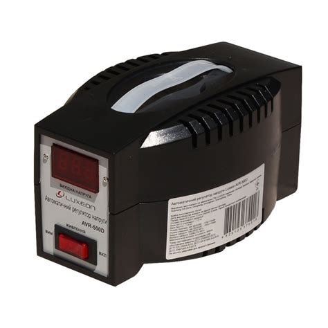 Стабилизатор напряжения Luxeon AVR-500D (черный) – фото, отзывы ...