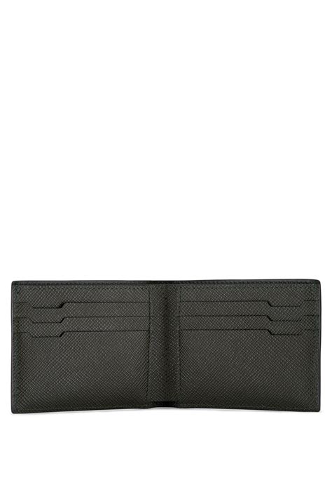 Pineider Serpentine Green Leather Bifold Wallet