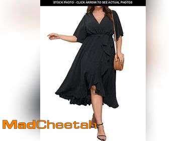 Madcheetah Scomchic Women Plus Size Long Black