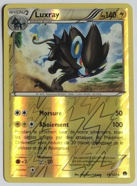 Carte Pok Mon Luxray Xy Rupture Turbo Reverse Excel Tat