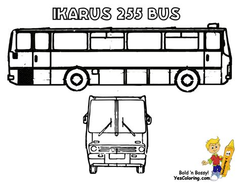 28 Dessins De Coloriage Bus Enfant à Imprimer Sur Page 1