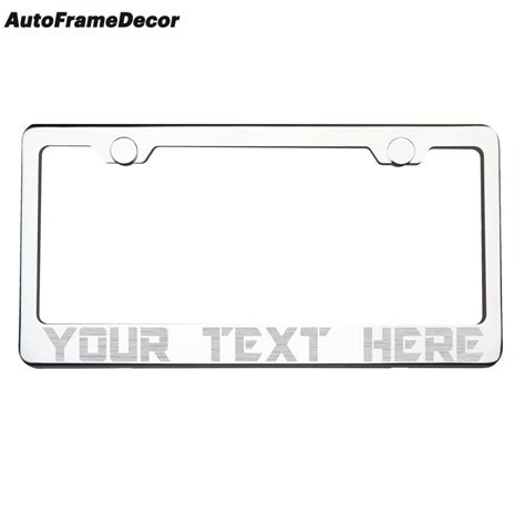 Auto Frame Decor Custom Personalized Laser Engraved T304 Stainless ...