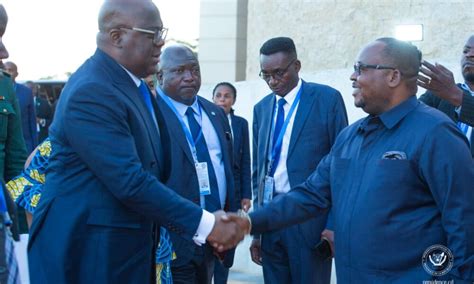 Harare F Tshisekedi au Sommet dévaluation de la Mission de la SADC