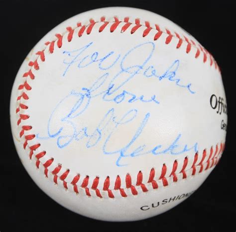 Lot Detail 1990 S George Kell Bob Uecker Dual Signed Baseball JSA