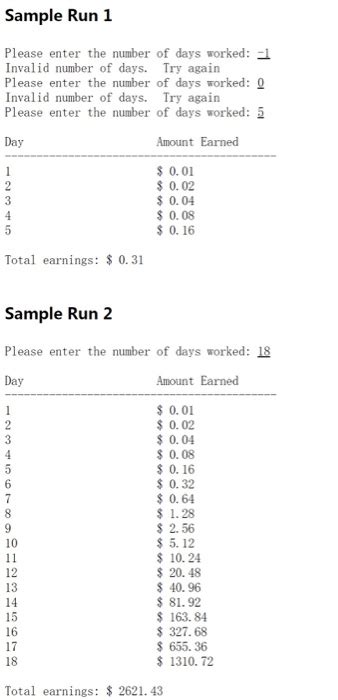 Solved Write A Program That Calculates How Much A Person