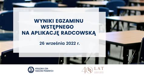 Wyniki Egzaminu Wst Pnego Na Aplikacj Radcowsk Krajowa Izba Radc W