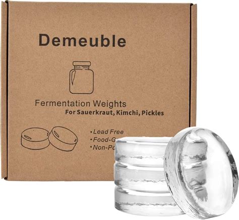 4pack Glass Fermentation Weights For Wide Mouth Mason Jar Fermention