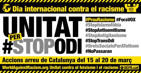 De Mar Jornada Internacional Contra El Racisme I Lextrema Dreta