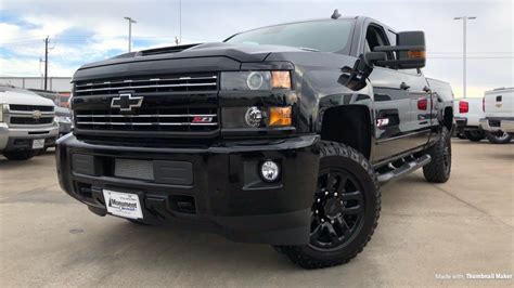 2018 Chevrolet Silverado 2500hd Z71 Midnight Edition Review Youtube