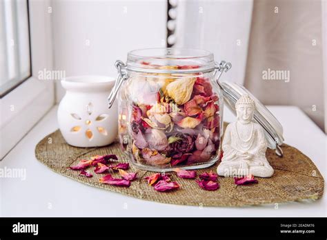 Using Dry Rose Petals To Make Rose Potpourri Which Is Great For Home