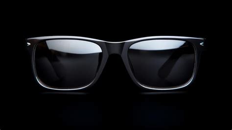 Premium Ai Image A Pair Of Sunglasses On A Black Background