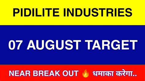 August Pidilite Industries Pidilite Share Latest News Pidilite