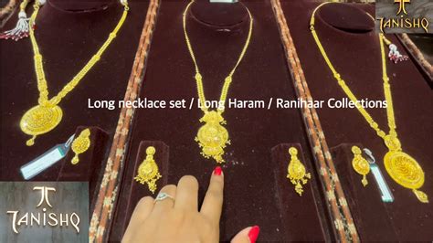 Tanishq Ranihaar Long Haram Gold Necklace Designs With Off