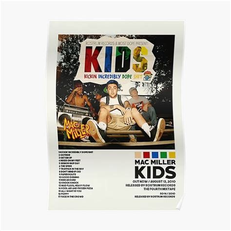 Mac KIDS Album Cover Poster Premium Matte Vertical Poster sold by ...