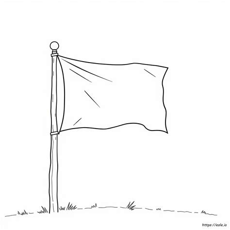 Blank Flag Coloring Page