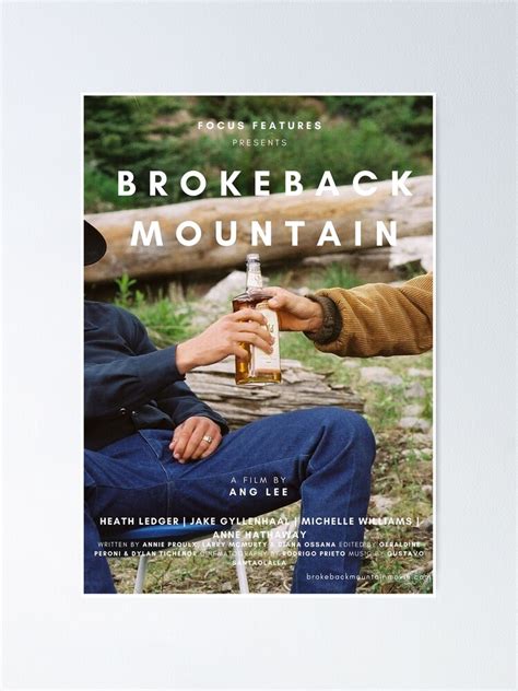 "BROKEBACK MOUNTAIN BOTTLE POSTER" Poster by mikceys | Redbubble