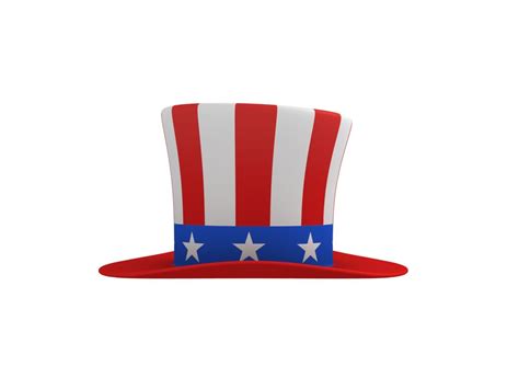 Watercolor Uncle Sam Hat Clipart Graphic By Watercolorbykr Clip Art