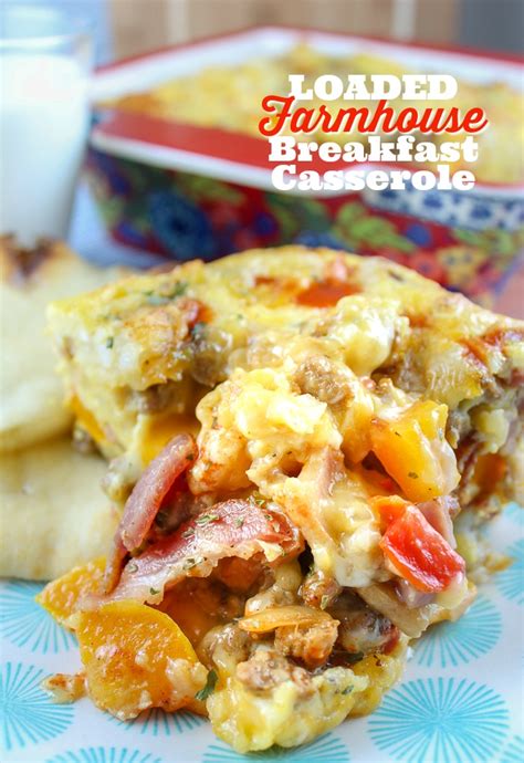 Loaded Farmhouse Breakfast Egg Casserole - The Food Hussy