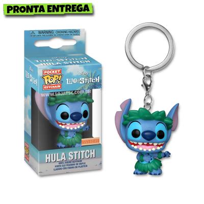 Funko Pop Chaveiro Lilo Stitch Hula Stitch Loja TSC