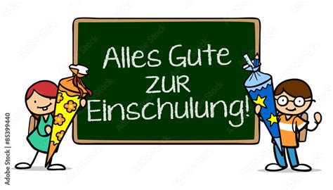 Alles Gute Zur Einschulung Stock Illustration Adobe Stock