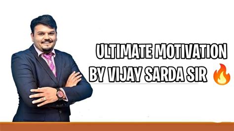 Ca Motivation By Vijay Sarda Sir YouTube