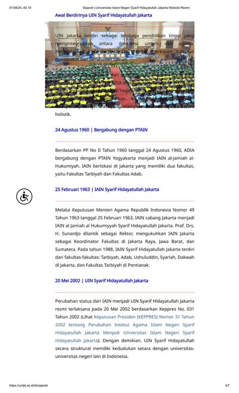 Sejarah Universitas Islam Negeri Syarif Hidayatullah Jakarta Website Resmipdf