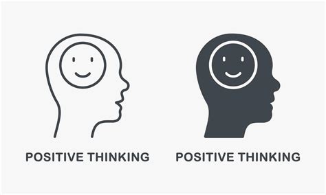 good emotion mental health optimistic person symbol collection