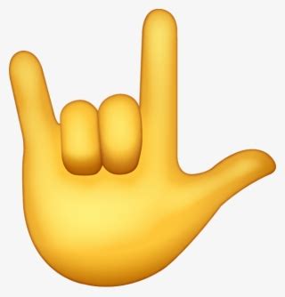 Rock Sign Emoji Png Transparent PNG - 613x640 - Free Download on NicePNG