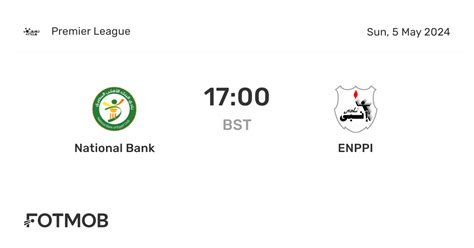 National Bank X Enppi - National Bank vs ENPPI - live score, predicted lineups and H2H stats