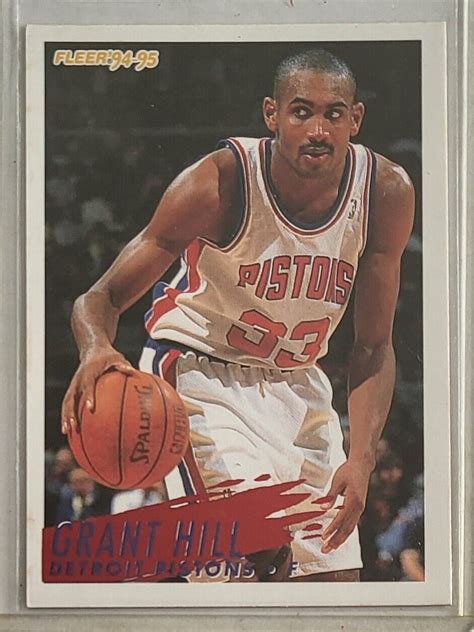 Fleer Grant Hill Detroit Pistons Basketball Card Ebay