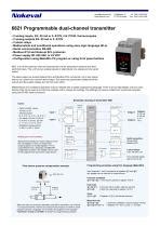 DIN Schienen Temperaturmessumformer 6821 Nokeval Pt100 Pt1000