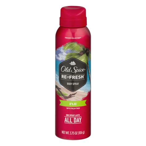 Old Spice Fresher Fiji Scent Body Spray For Men 375 Oz From Shoprite