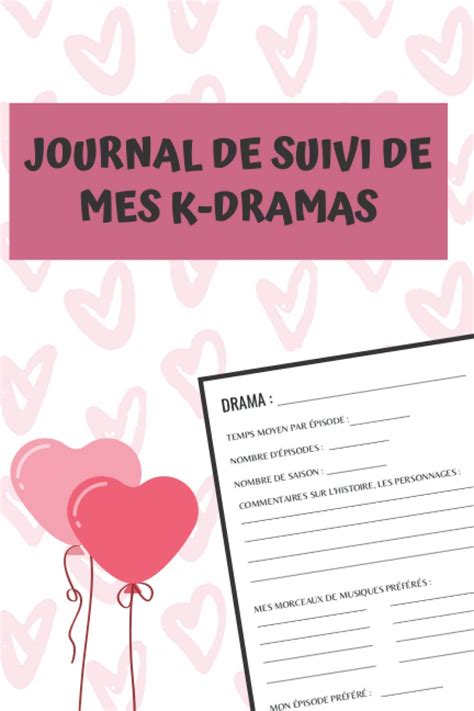 Buy Journal de Suivi de mes K Drama Carnet de Dramas Coréens à Remplir