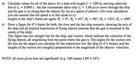 Velocity addition A spaceship has proper length L' | Chegg.com 