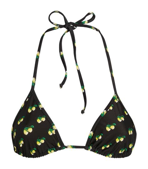 La DoubleJ Triangle Bikini Top Harrods US