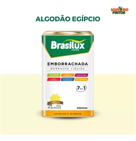 Tinta Emborrachada Branco Neve Em Litros Brasilux Frete Gr Tis