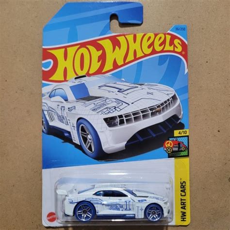 Jual HOT WHEELS CUSTOM CAMARO HW ART CARS WHITE Shopee Indonesia