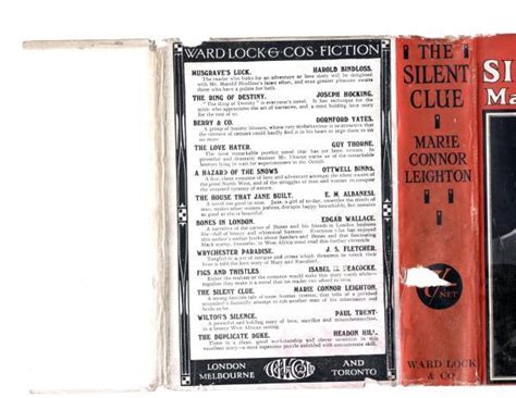 The Silent Clue by Marie Connor Leighton (Hubin Listed) Abbey Cvr File ...