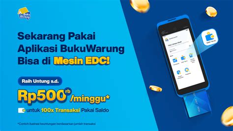 Aplikasi BukuWarung Di Mesin EDC