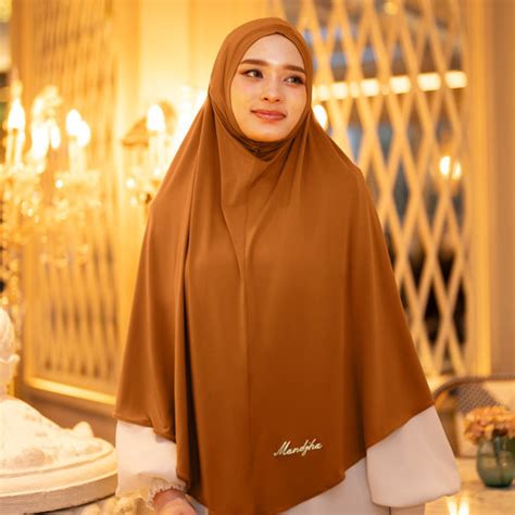 Jual MANDJHA Bergo Sophia Brown By IVAN GUNAWAN HIJAB INSTAN Kota