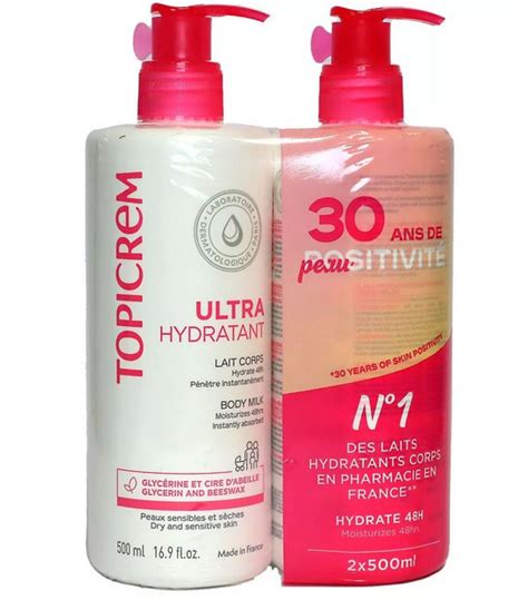 TOPICREM НАБОР Ультра-увлажняющее молочко для тела 500 мл*2 - купить с ...