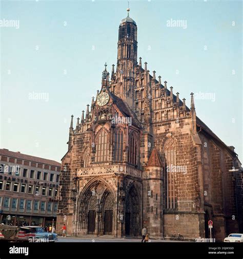 Iglesia De Nuestra Senora Location Exterior Nuremberg Germany Stock