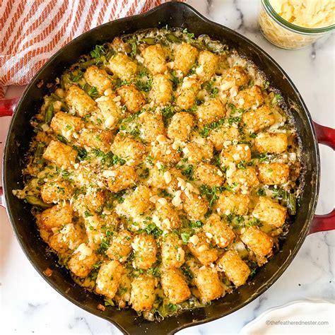 Tater Tot Turkey Casserole The Feathered Nester