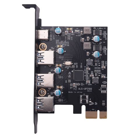 Плата расширения PCI-E USB3.0+Type C (карта PCIe)3 порта - купить с ...