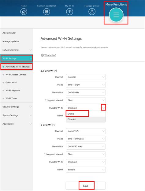 How Do I Hide My Huawei Router S Wi Fi Name Huawei Support Global