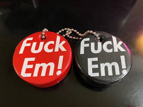 Yahoo Supreme Puffy Keychain Fuck Em