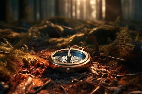 Premium Photo A Compass Guiding The Way Through The Wilderness O 00120 00